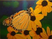 Nature - Butterfly - Oil On Canvas